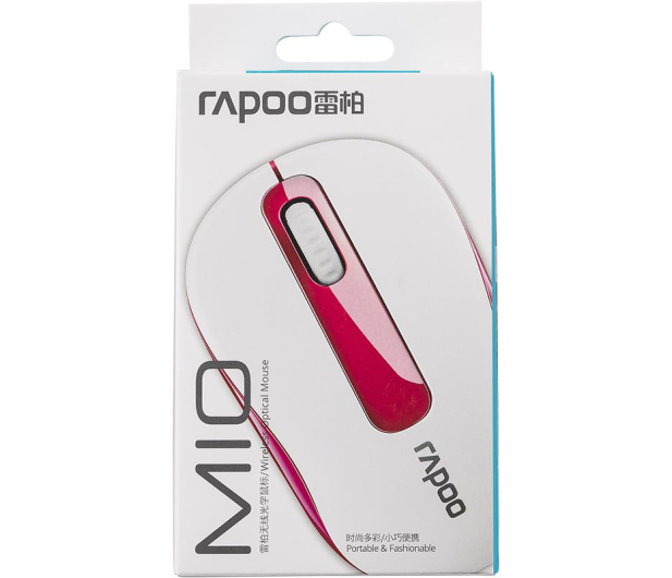 RAPOO Mysz Optyczna bezprzewodowa M10PLUS czerwona - 1071697 - zdjęcie 6